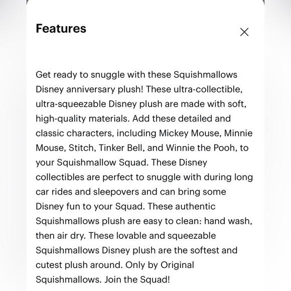 Jazwares - Disney 100 5" Original Squishmallows 5 Pack New in Box - Picture 6 of 7